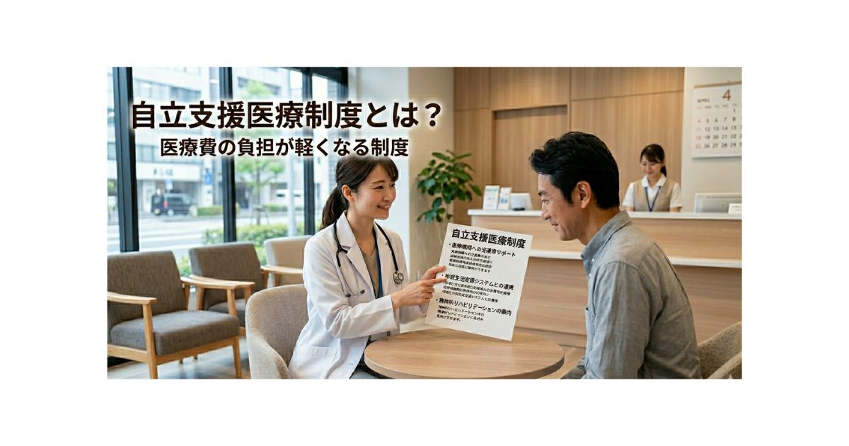 自立支援医療制度とは？医療費の負担が軽くなる制度